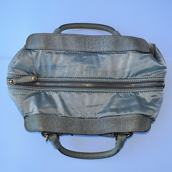 Authentic Vintage TOD’S Pashmy Small Satchel Handbag ~ In Grey Lizard/Nylon - Picture 3 of 16